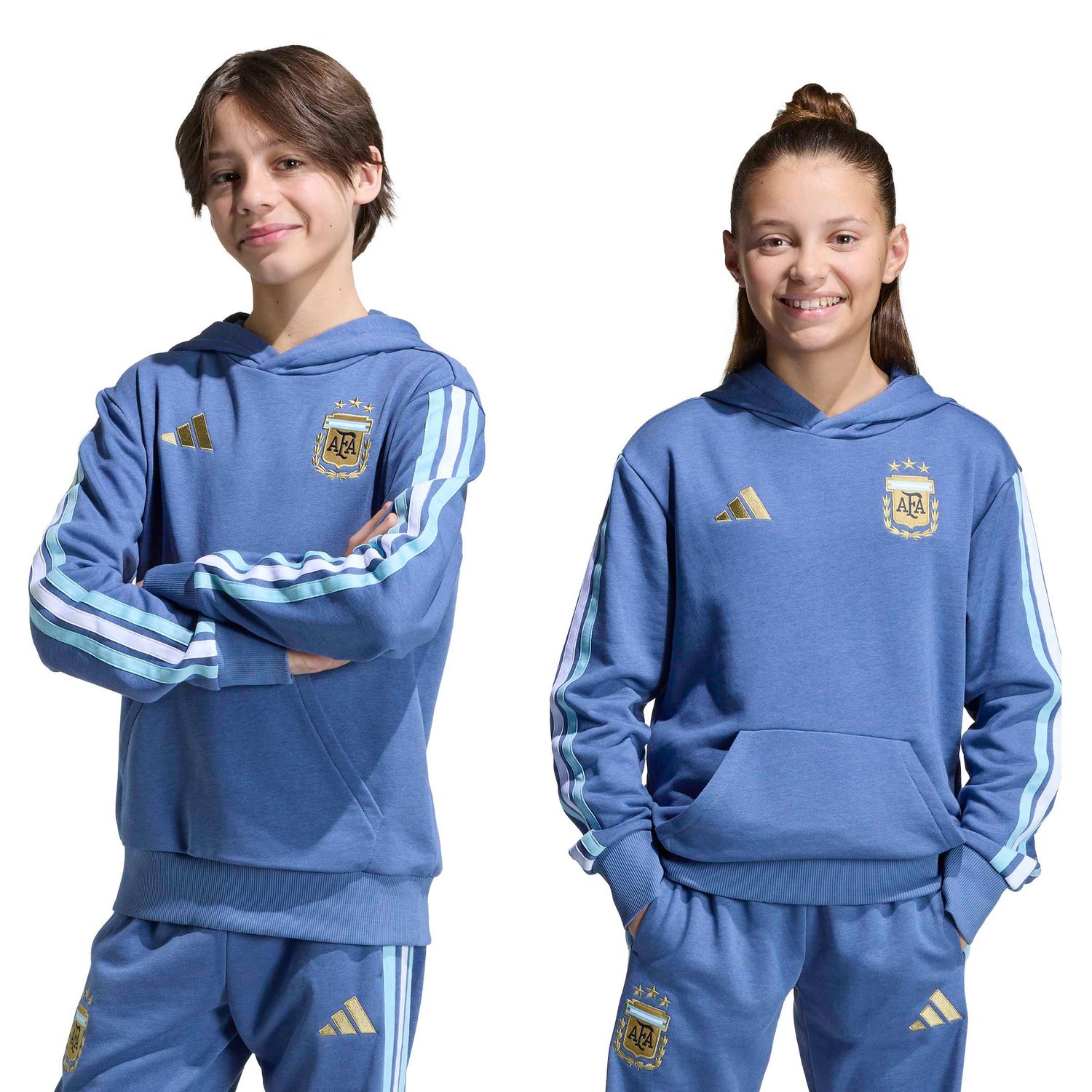 ARGENTINA 2026 DNA FLEECE HOODIE YOUTH (BLUE)