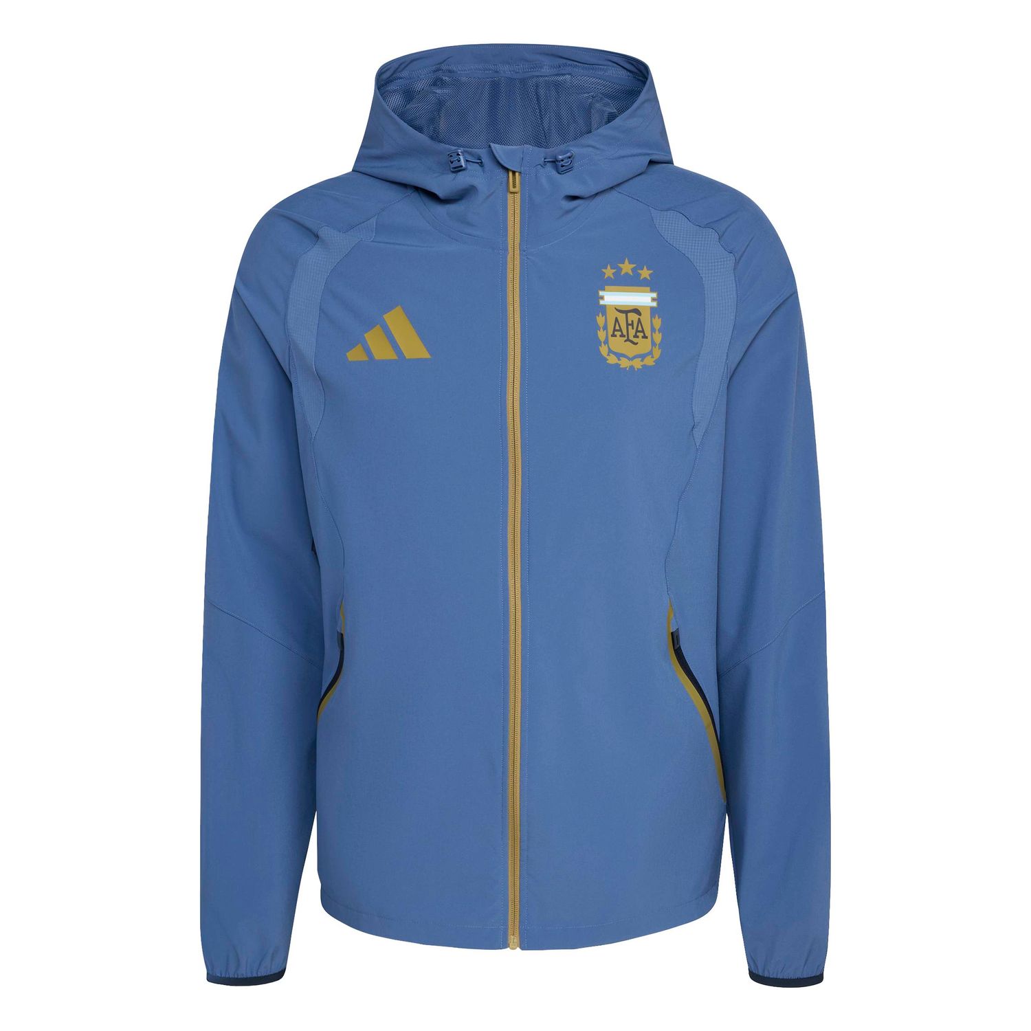 ARGENTINA 2026 TIRO TRAVEL FULL ZIP WINDBREAKER JACKET (BLUE)