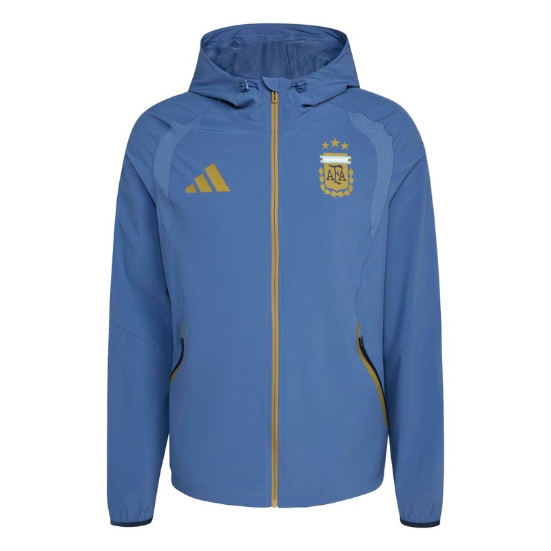 ARGENTINA 2026 TIRO TRAVEL FULL ZIP WINDBREAKER JACKET (BLUE)