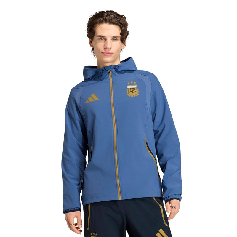 ARGENTINA 2026 TIRO TRAVEL FULL ZIP WINDBREAKER JACKET (BLUE)