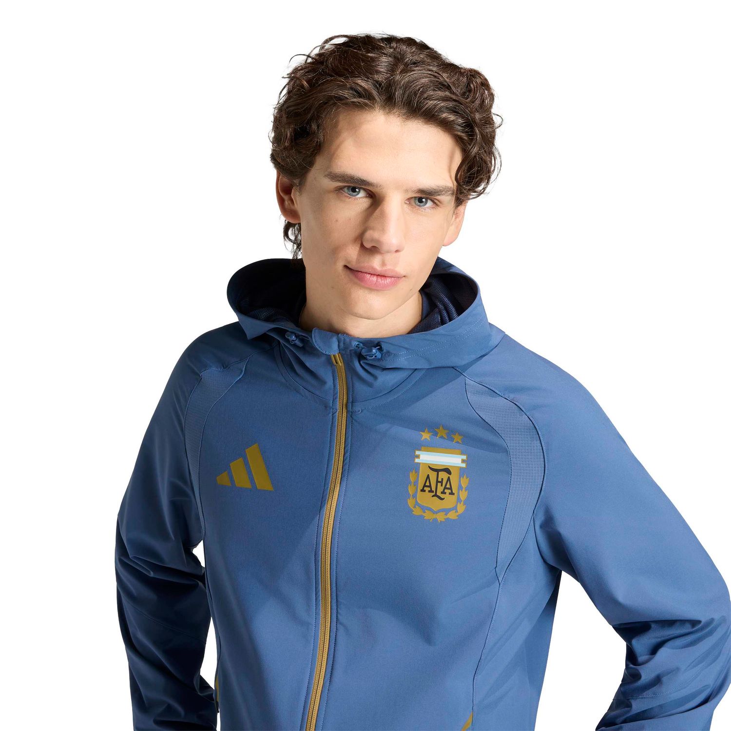 ARGENTINA 2026 TIRO TRAVEL FULL ZIP WINDBREAKER JACKET (BLUE)