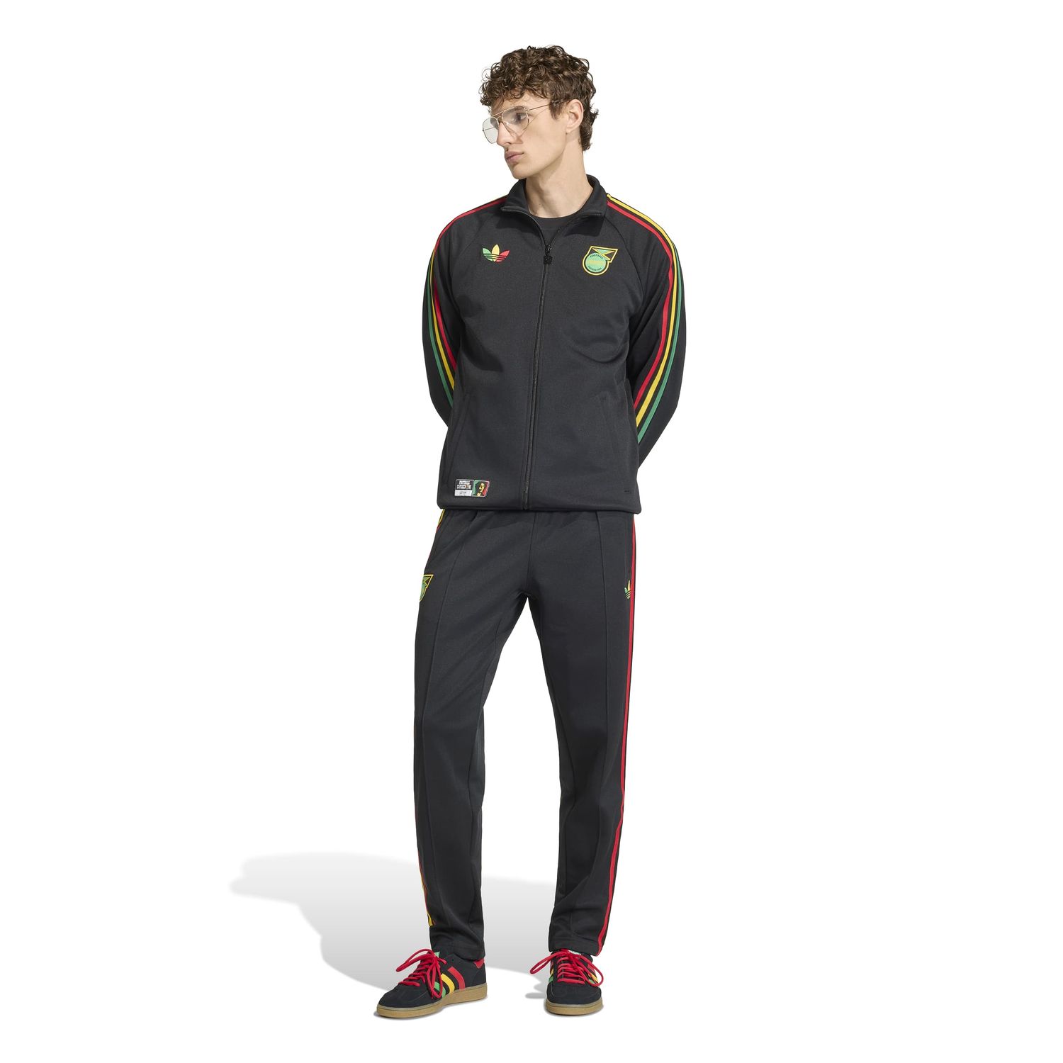 JAMAICA X BOB MARLEY ORIGINALS TRACK JACKET (BLACK)