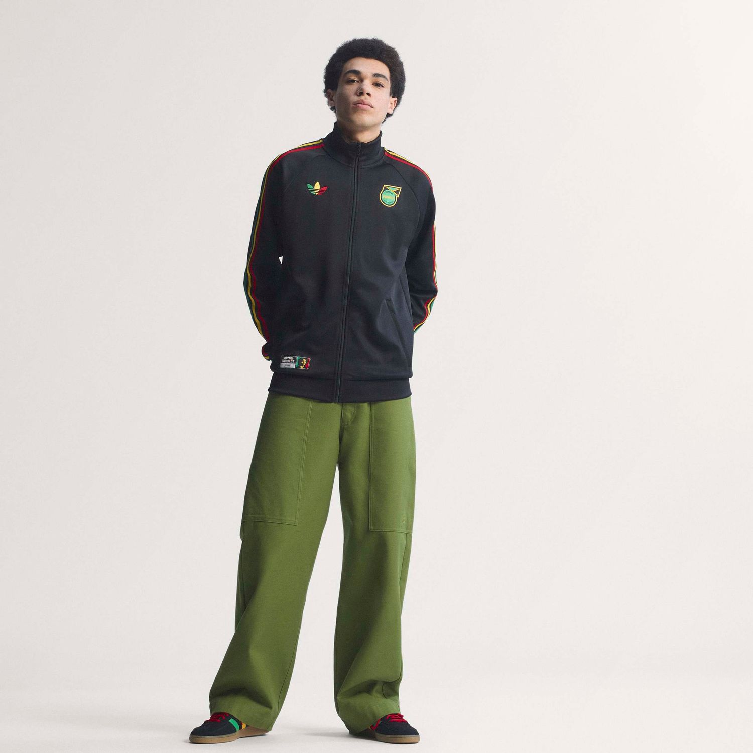 JAMAICA X BOB MARLEY ORIGINALS TRACK JACKET (BLACK)