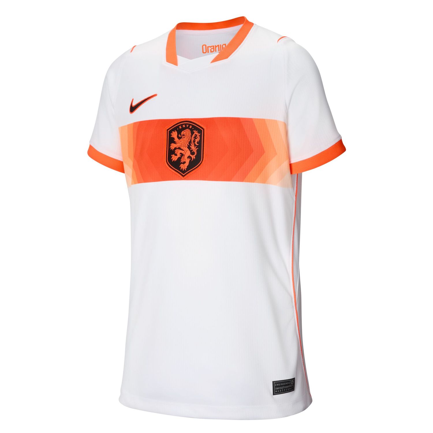 NETHERLANDS 2026 AWAY JERSEY YOUTH (WHITE/ORANGE)