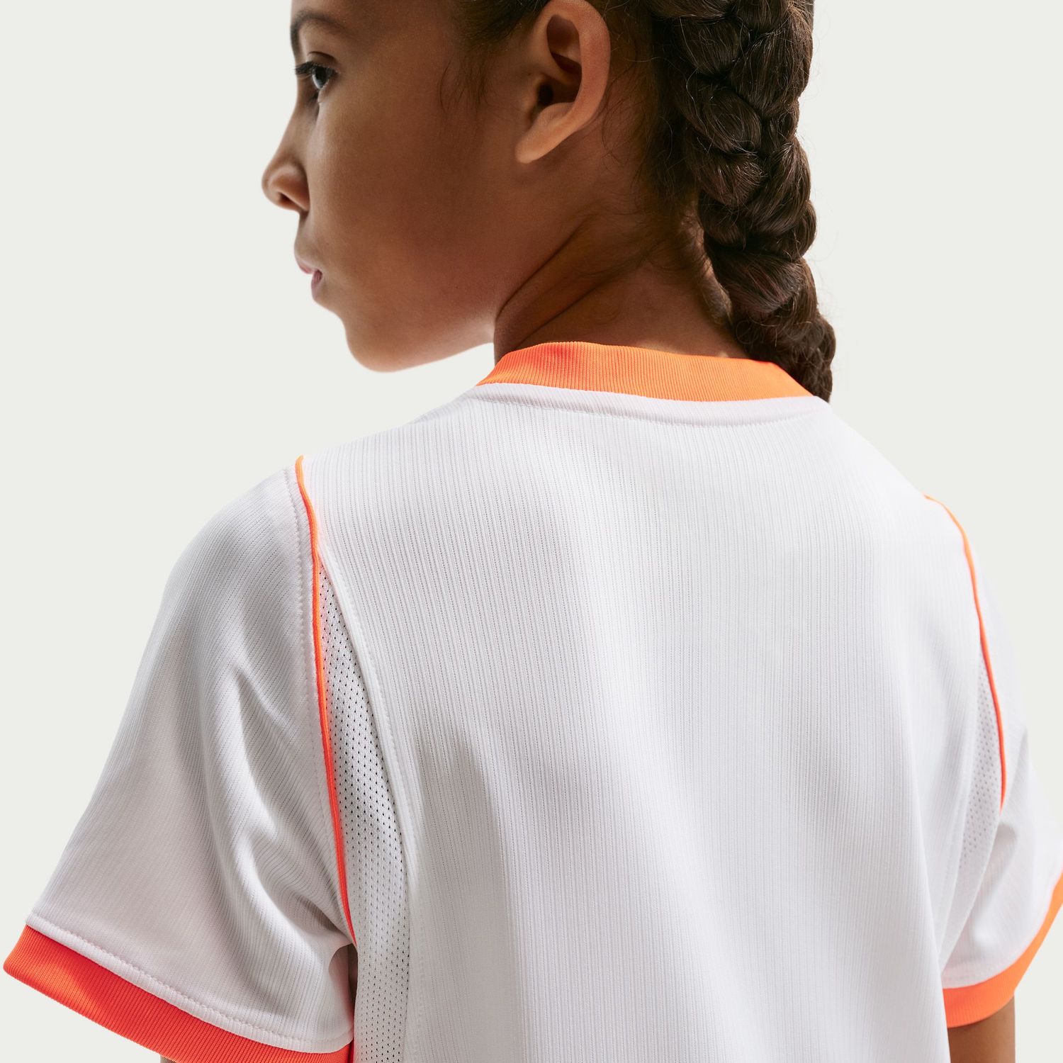 NETHERLANDS 2026 AWAY JERSEY YOUTH (WHITE/ORANGE)