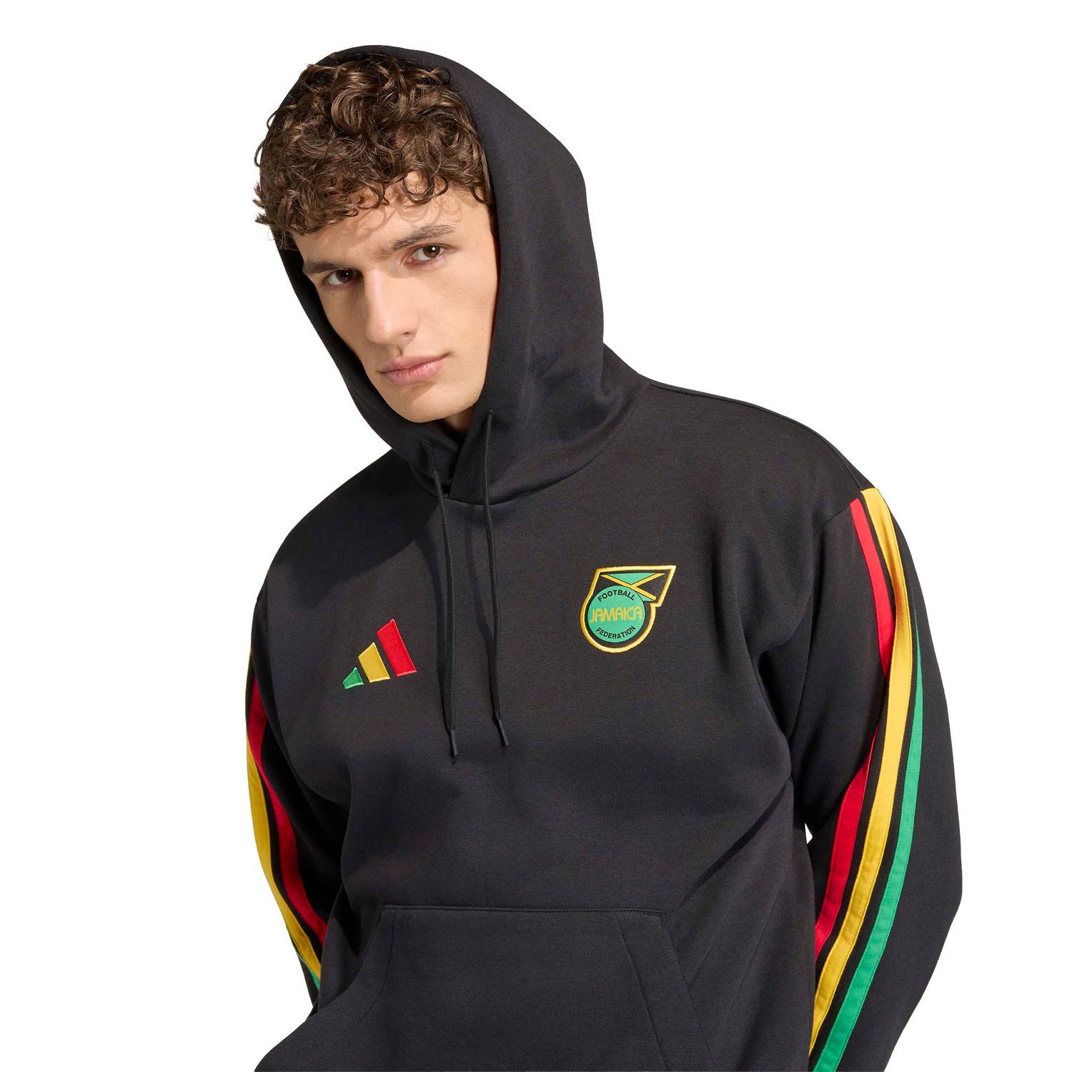 JAMAICA X BOB MARLEY 2026 DNA FLEECE HOODIE (BLACK)
