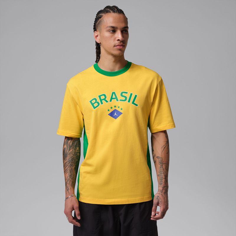 BRAZIL AIR JORDAN 85 TEE (YELLOW/GREEN)
