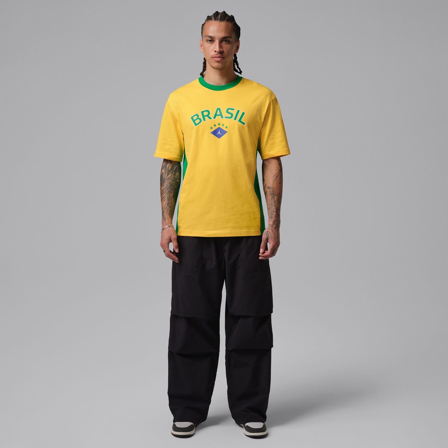 BRAZIL AIR JORDAN 85 TEE (YELLOW/GREEN)