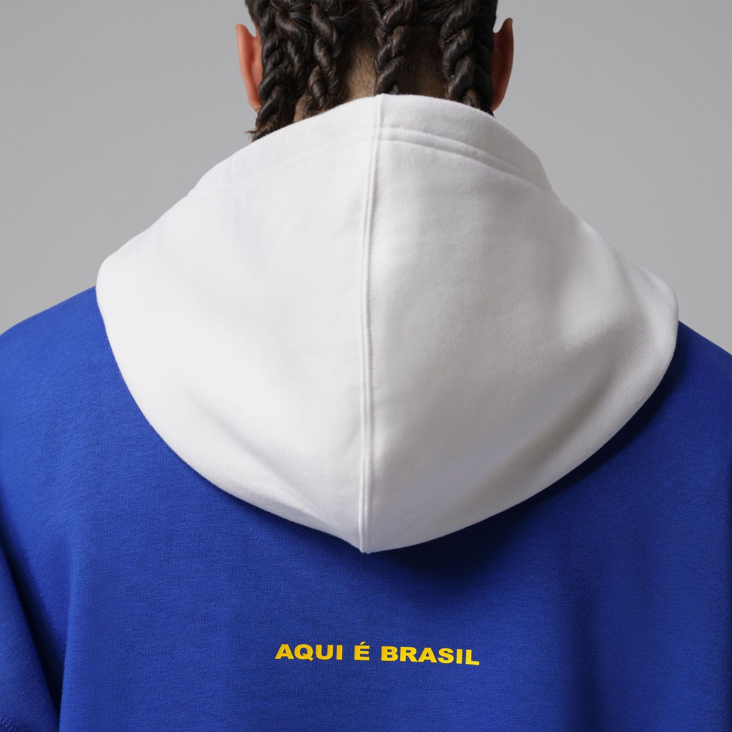 BRAZIL JORDAN BROOKLYN FLEECE HOODIE (BLUE/WHITE)
