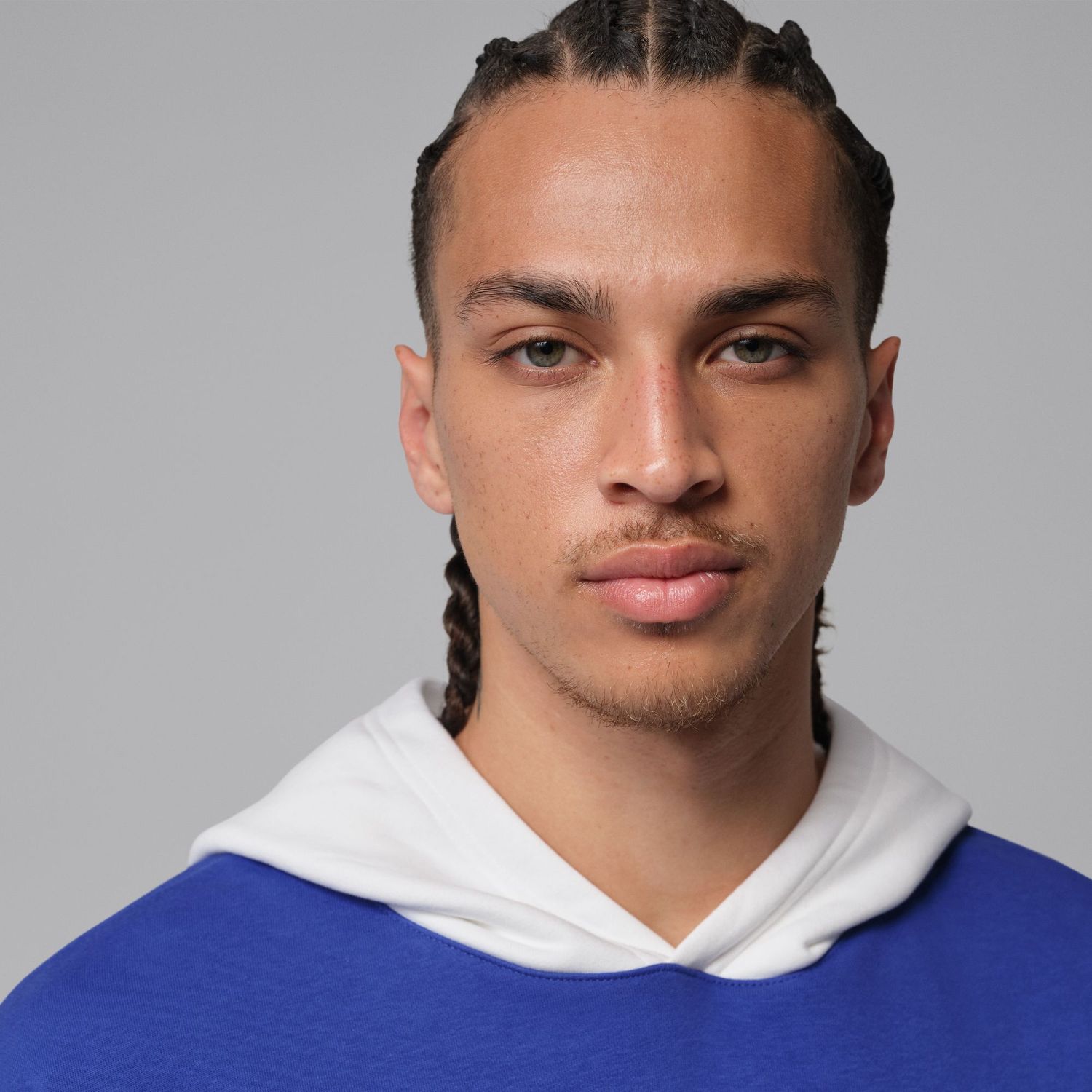 BRAZIL JORDAN BROOKLYN FLEECE HOODIE (BLUE/WHITE)