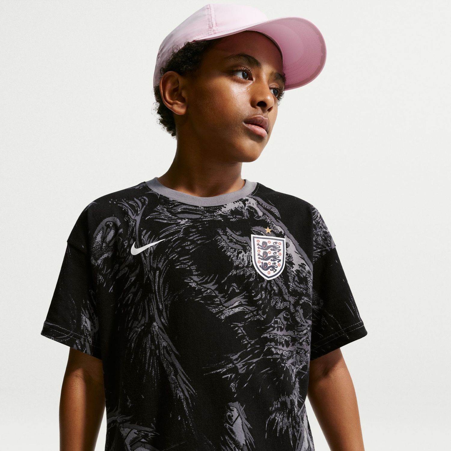 ENGLAND 2026 AWAY TEE YOUTH (BLACK/GRAY)