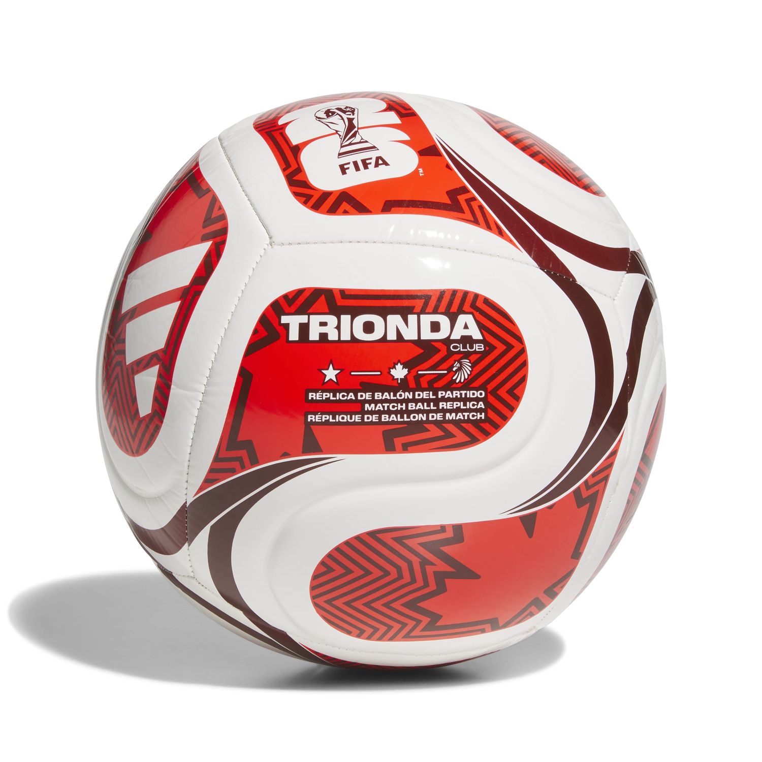 WORLD CUP 2026 TRIONDA CANADA CLUB BALL (WHITE/RED)