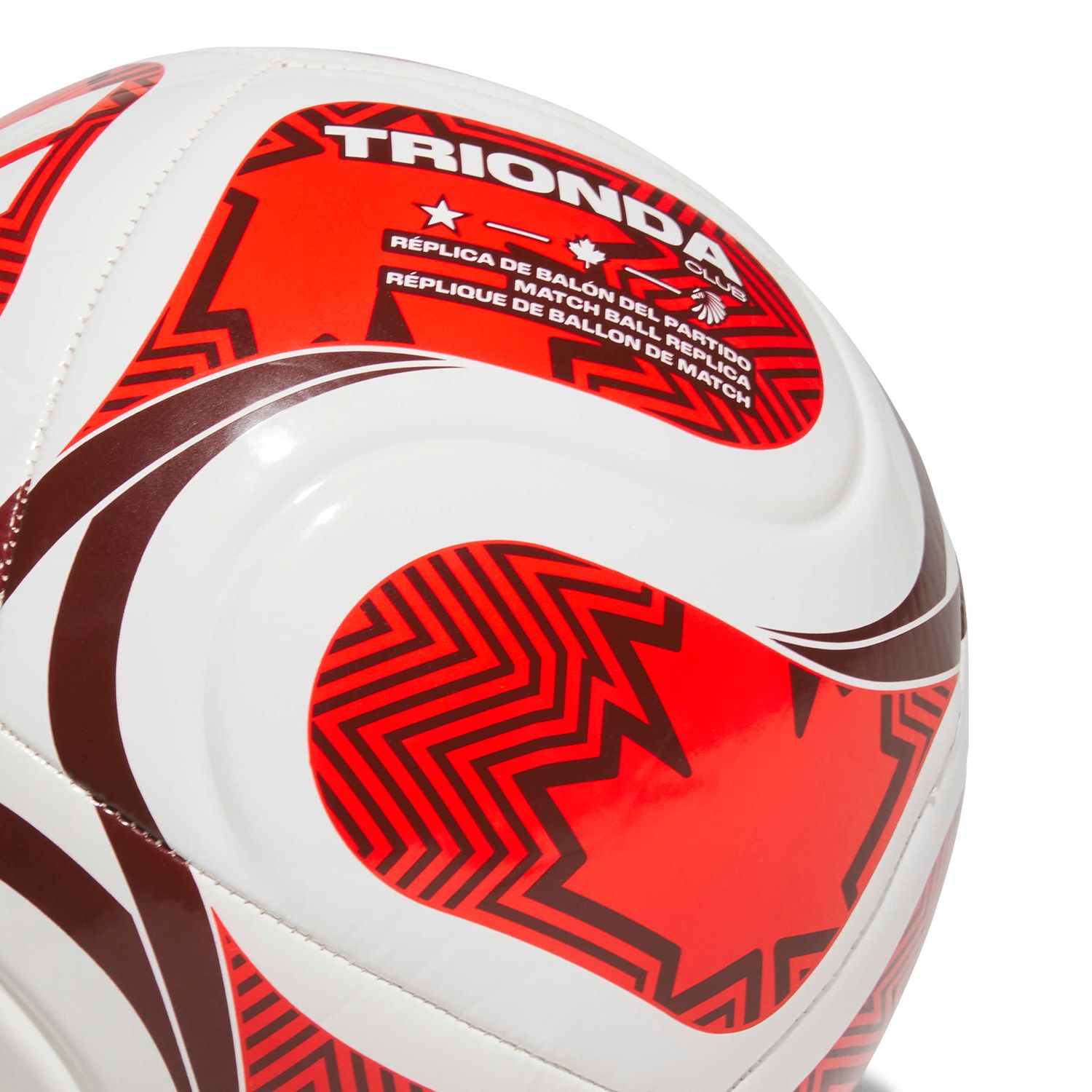 WORLD CUP 2026 TRIONDA CANADA CLUB BALL (WHITE/RED)