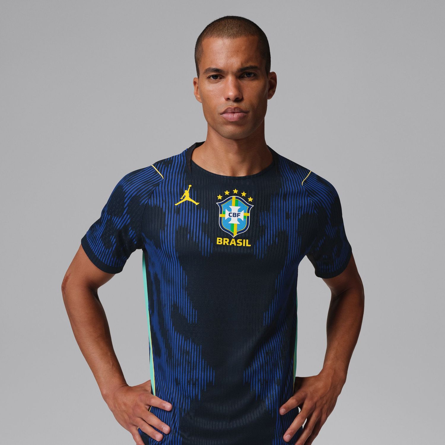 BRAZIL 2026 AUTHENTIC AWAY JERSEY (BLUE/BLACK)