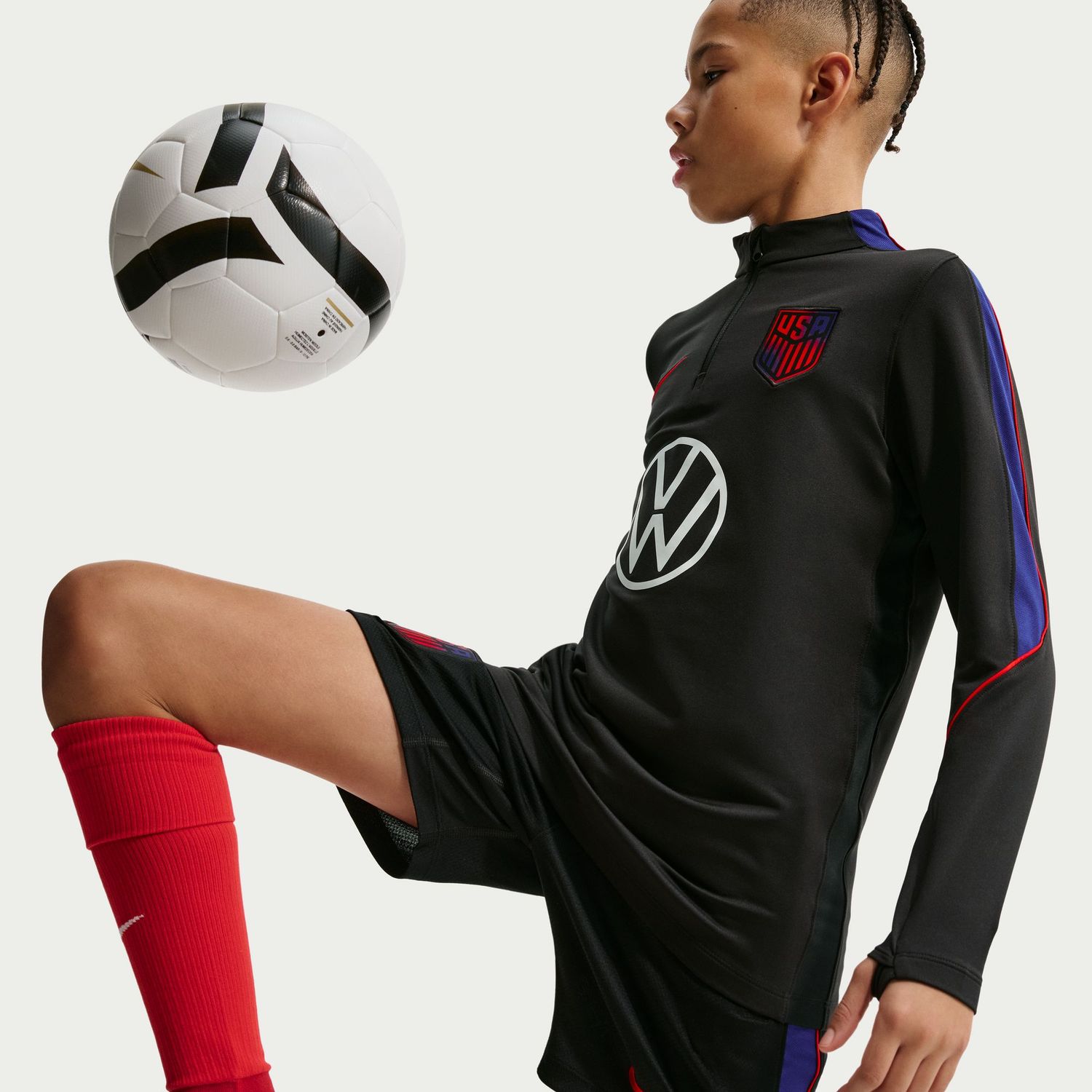 USA 2026 STRIKE DRILL TOP YOUTH (BLACK)
