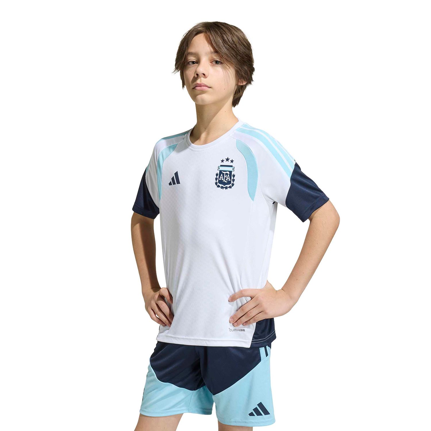 ARGENTINA 2026 TIRO TRAINING JERSEY YOUTH (WHITE)