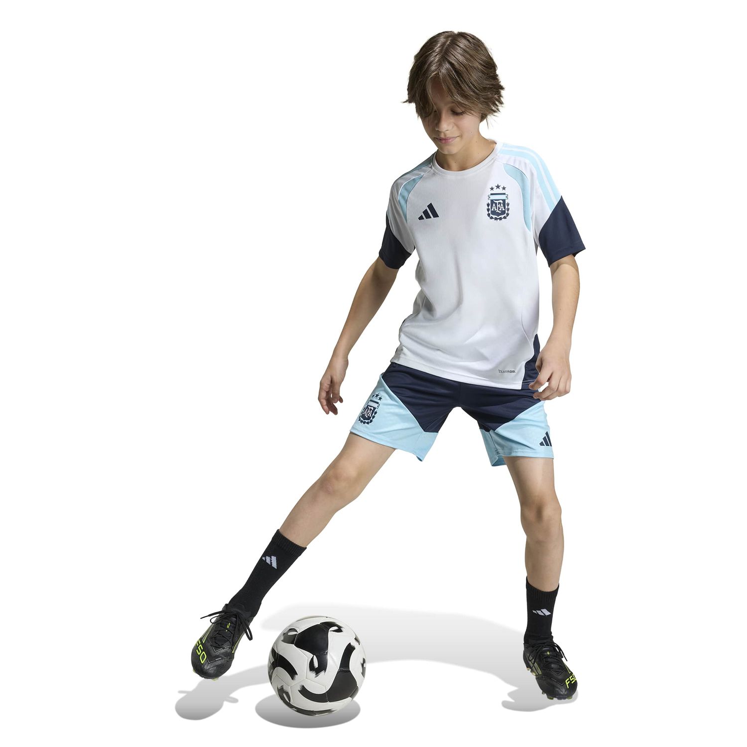 ARGENTINA 2026 TIRO TRAINING JERSEY YOUTH (WHITE)