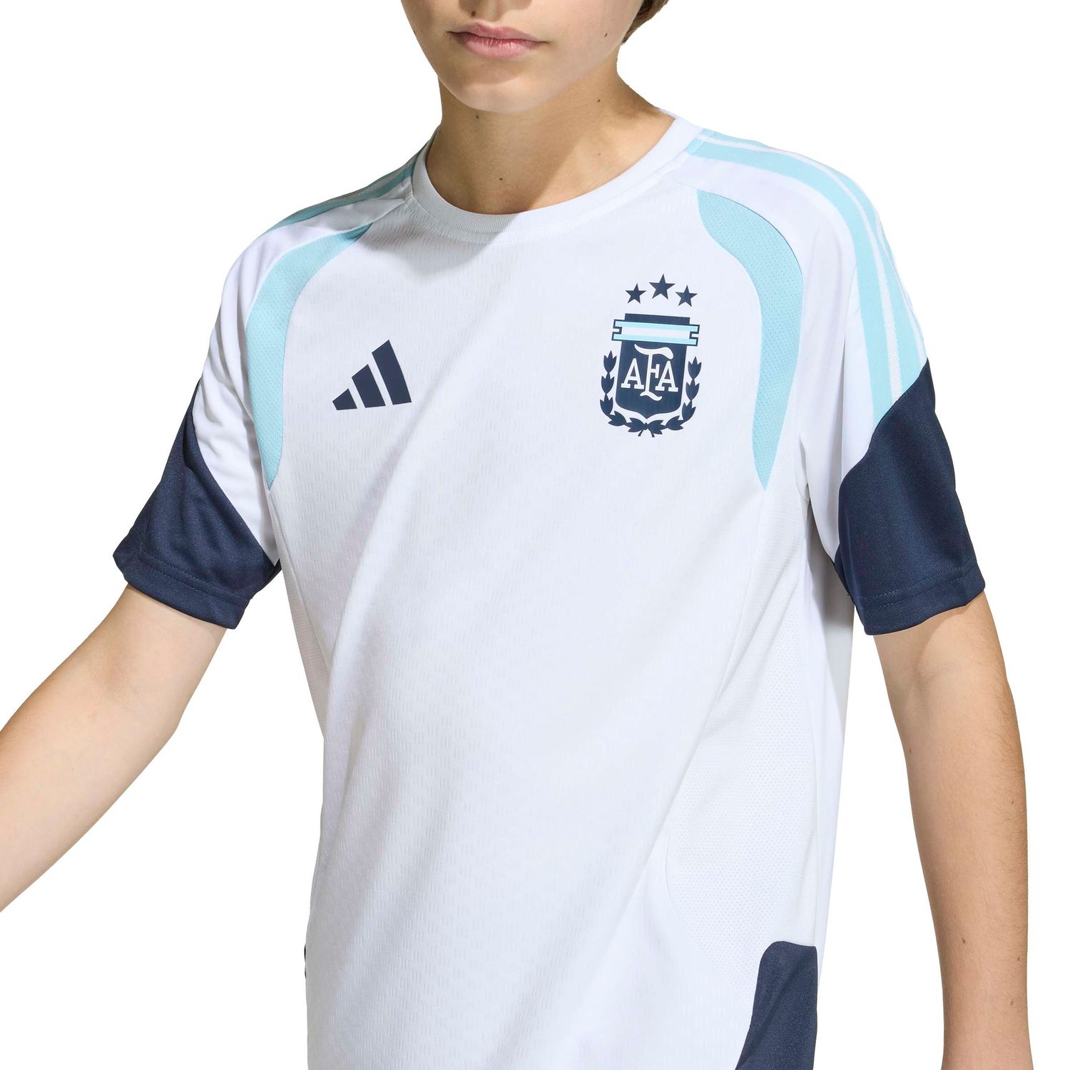 ARGENTINA 2026 TIRO TRAINING JERSEY YOUTH (WHITE)