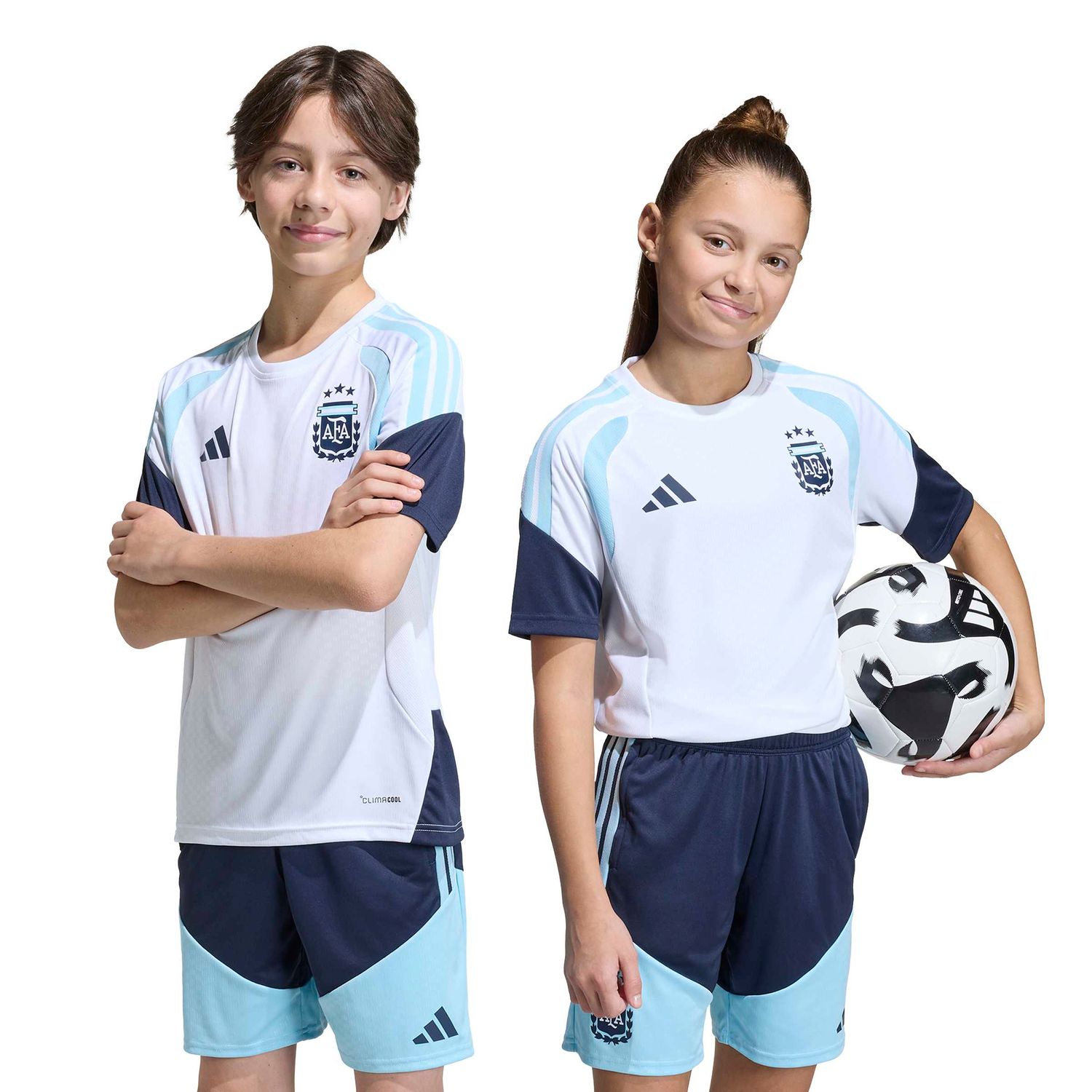 ARGENTINA 2026 TIRO TRAINING JERSEY YOUTH (WHITE)