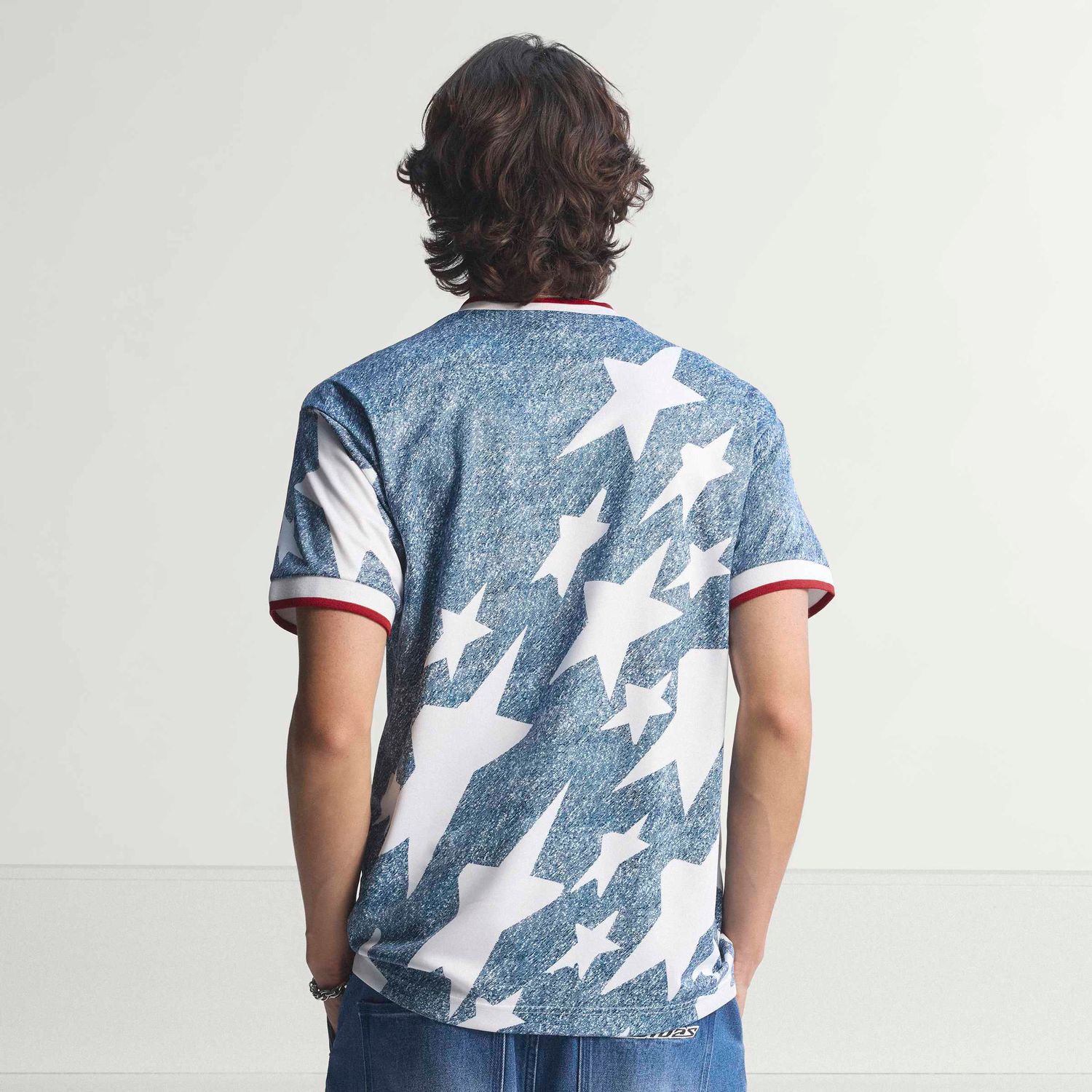 DENIM GRAPHIC JERSEY (BLUE/WHITE)