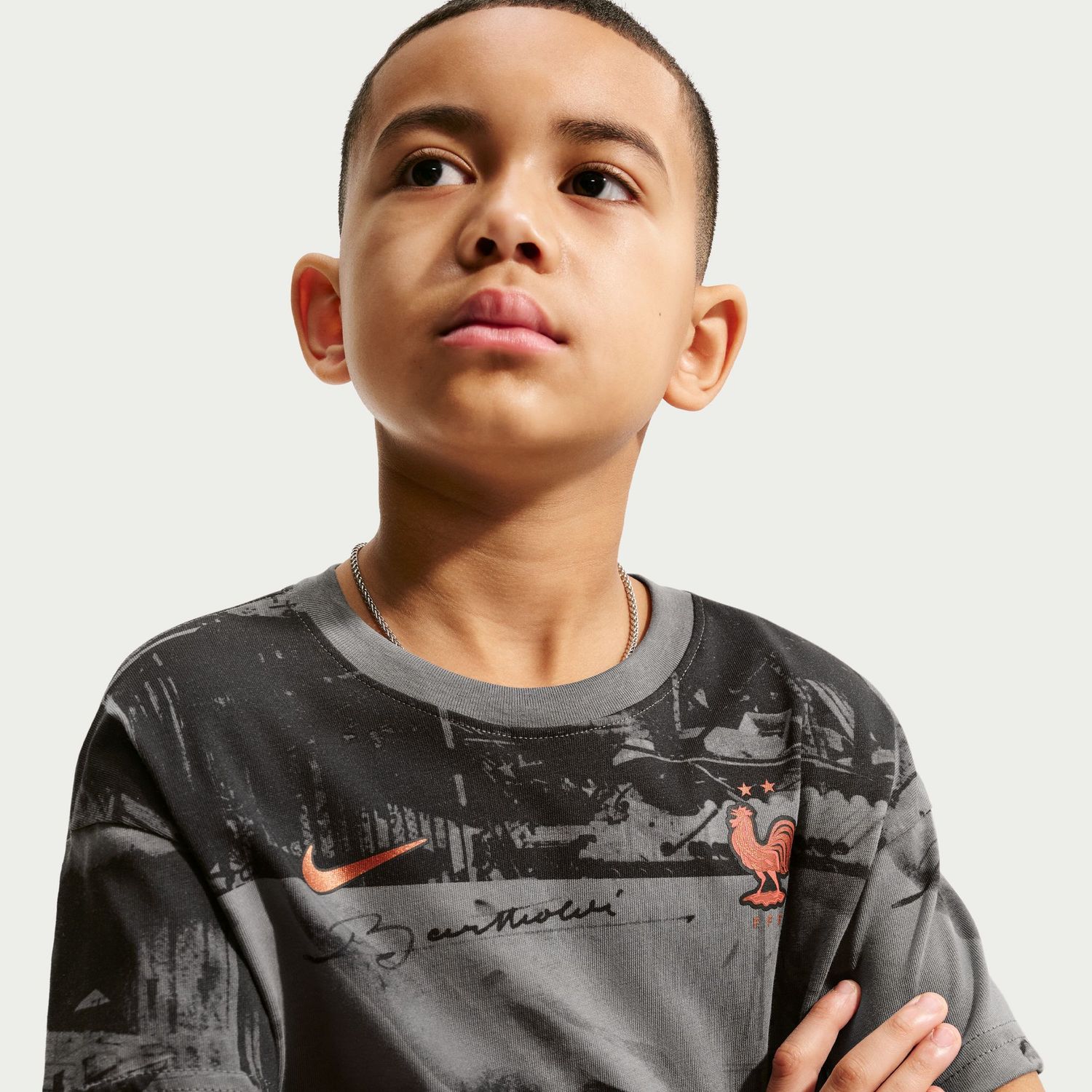 FRANCE 2026 AWAY TEE YOUTH (BLACK/GRAY)