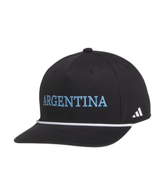 ARGENTINA STRUCTURED 5-PANEL HAT (BLACK)