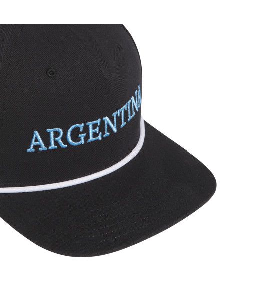ARGENTINA STRUCTURED 5-PANEL HAT (BLACK)