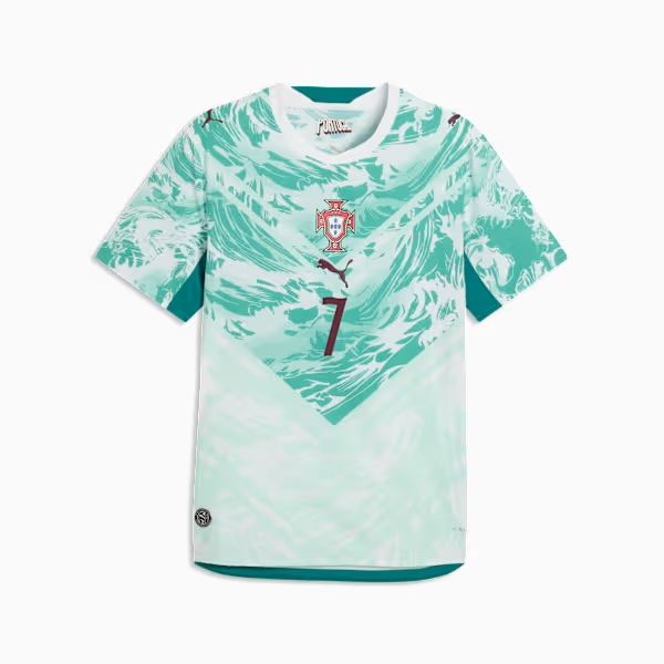 RONALDO PORTUGAL 2026 AWAY AUTHENTIC JERSEY (WHITE/GREEN)