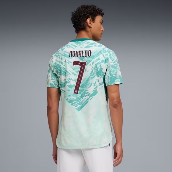 RONALDO PORTUGAL 2026 AWAY AUTHENTIC JERSEY (WHITE/GREEN)