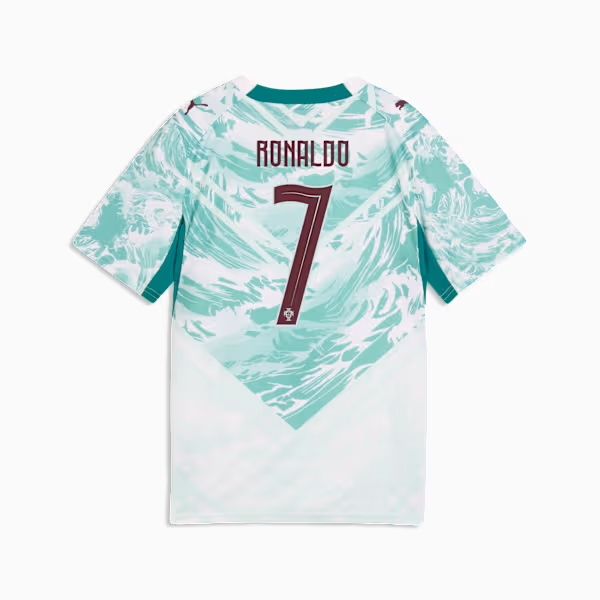 RONALDO PORTUGAL 2026 AWAY JERSEY YOUTH (WHITE/GREEN)