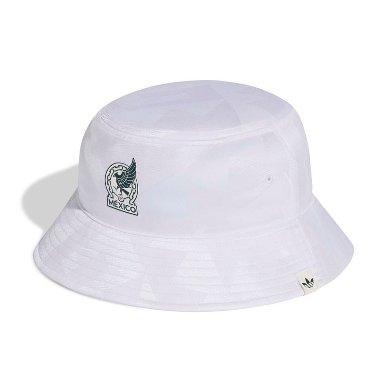 MEXICO 2026  3-STRIPE BUCKET HAT (WHITE)
