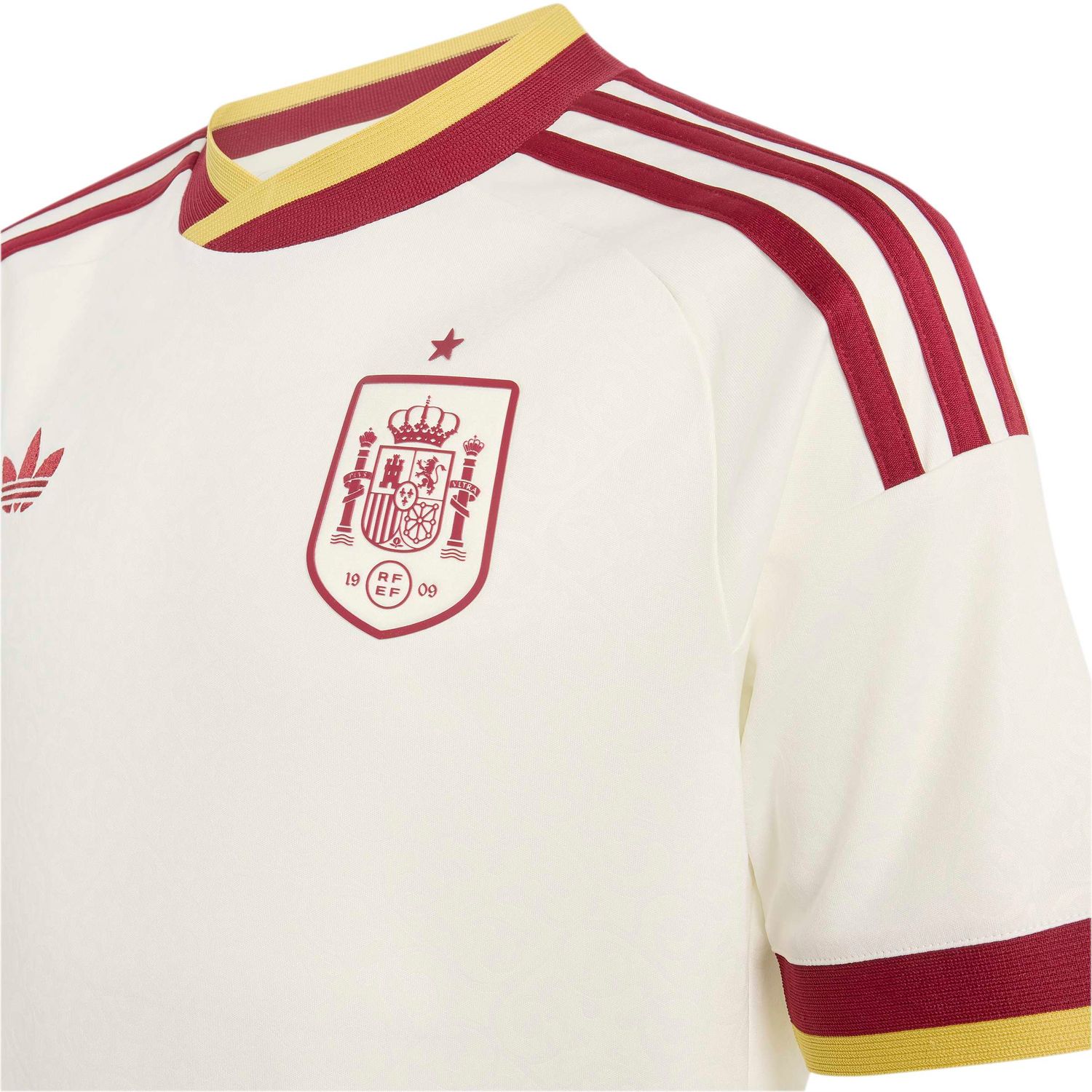 SPAIN 2026 AWAY JERSEY YOUTH (OFF WHITE/MAROON)