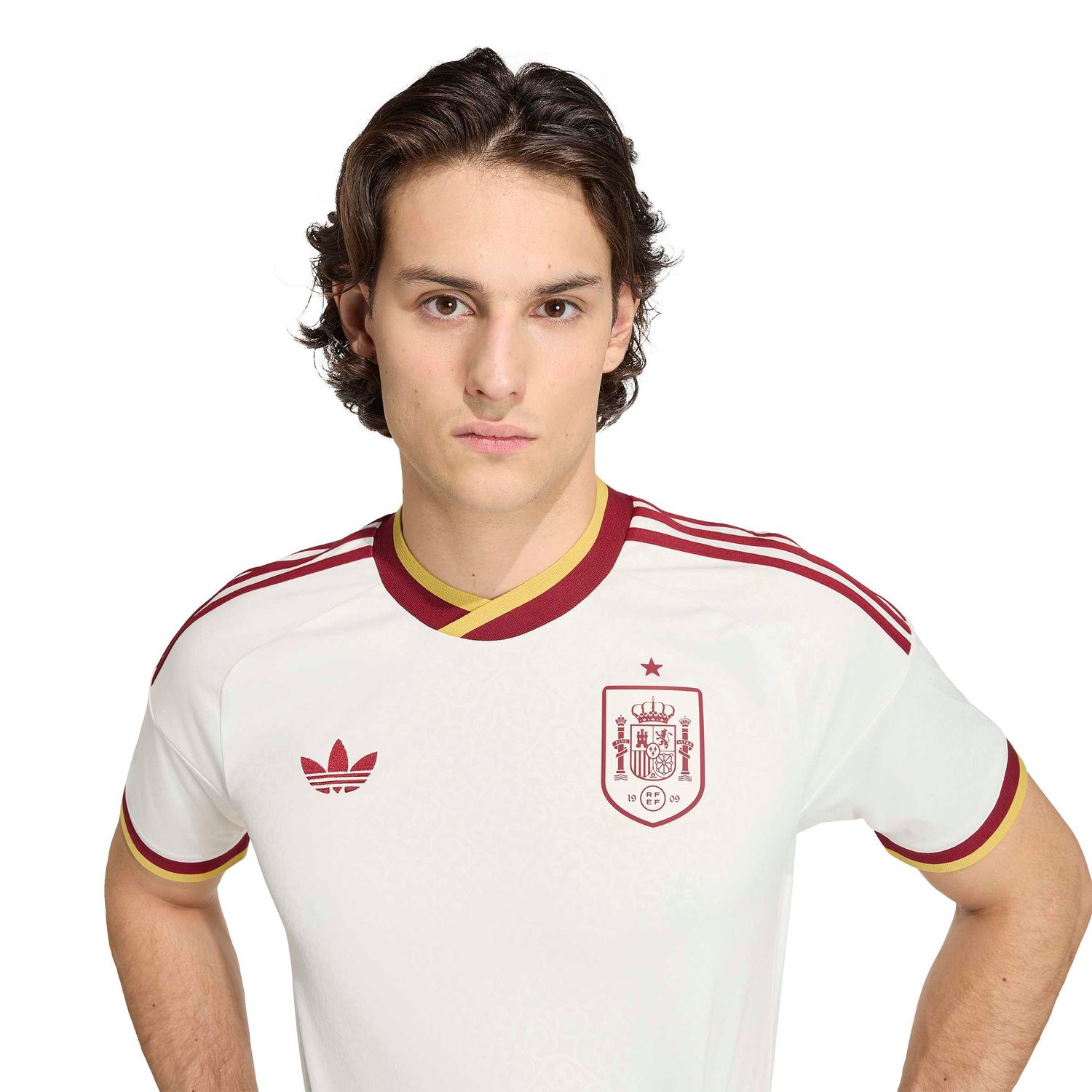 SPAIN 2026 AWAY JERSEY (OFF WHITE/MAROON)