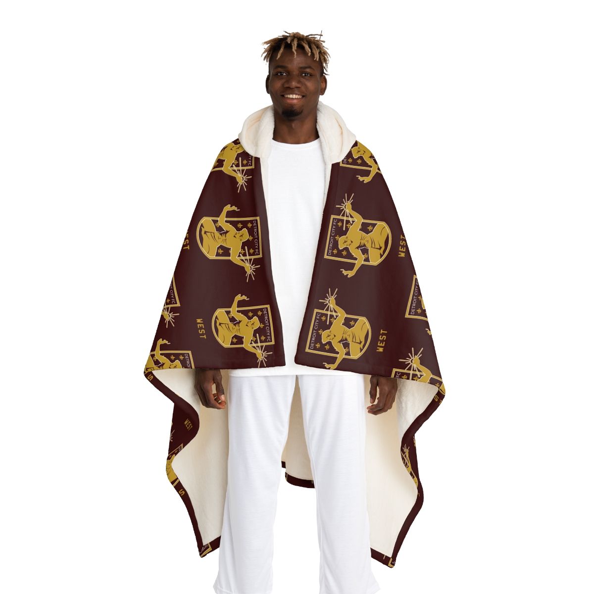 DCFC West "Crest" Hooded Sherpa Blanket