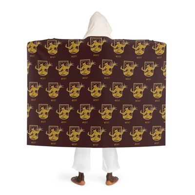 DCFC West "Crest" Hooded Sherpa Blanket