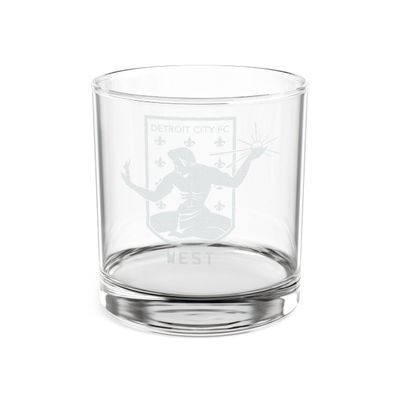 DCFC West "Crest" Engraved Compass Whiskey Glass | 10.5oz Rocks Glass
