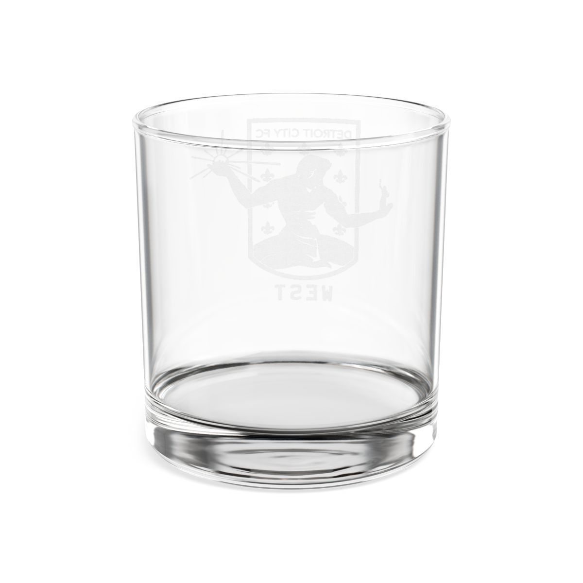 DCFC West "Crest" Engraved Compass Whiskey Glass | 10.5oz Rocks Glass