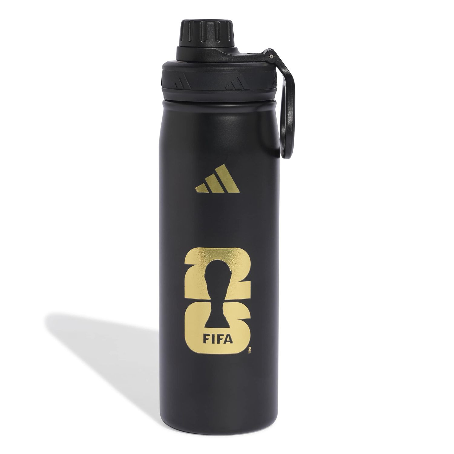 WORLD CUP 2026 OFFICIAL EMBLEM METAL WATER BOTTLE (BLACK)