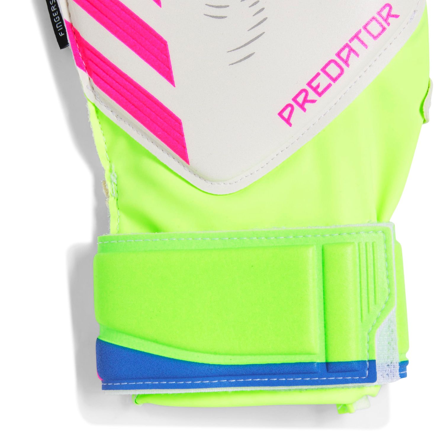 PREDATOR MATCH FINGERSAVE GLOVES JR (WHITE/LIME/PINK)