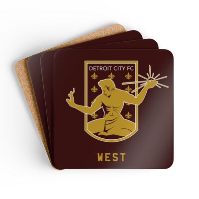 DCFC West "Crest" Corkwood Coaster Set