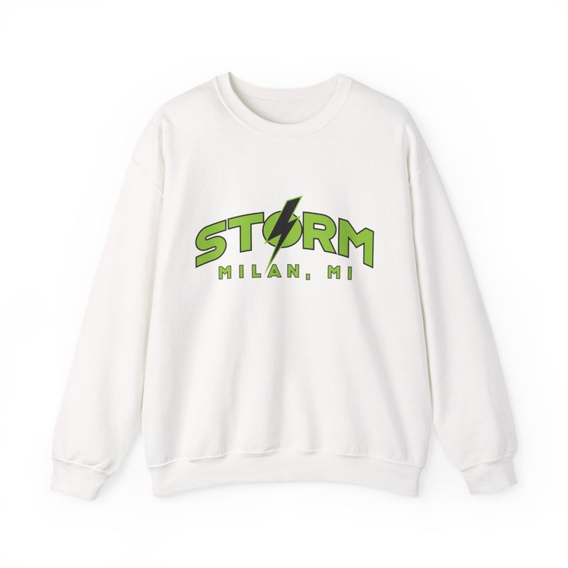 Milan Storm Soccer Text Crewneck