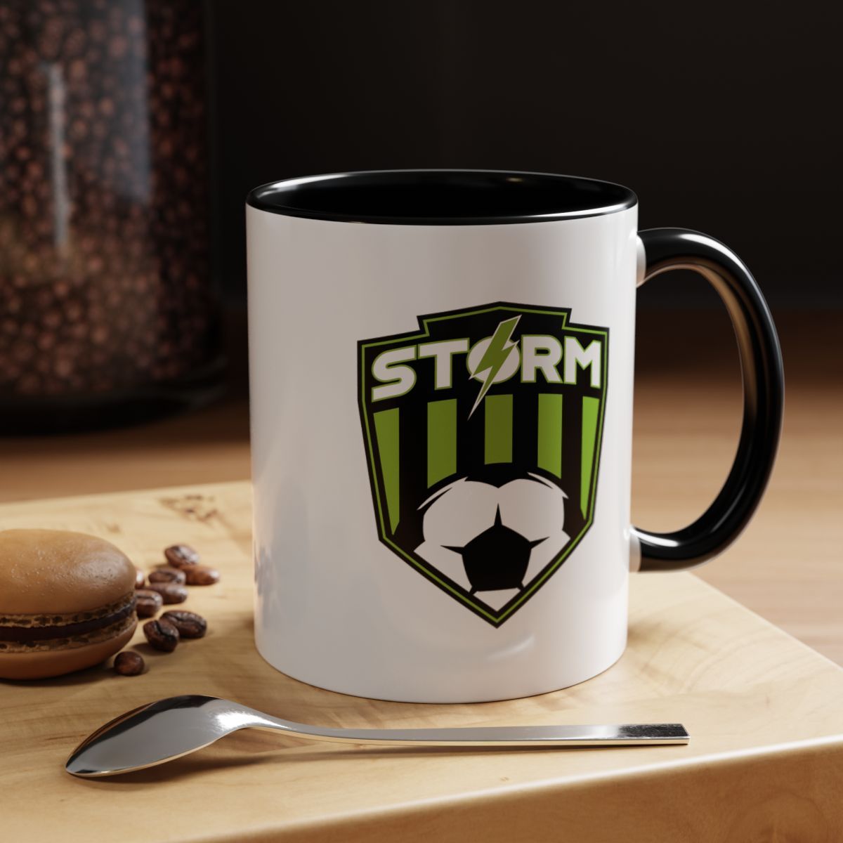 Milan Storm Soccer Shield Accent Mug