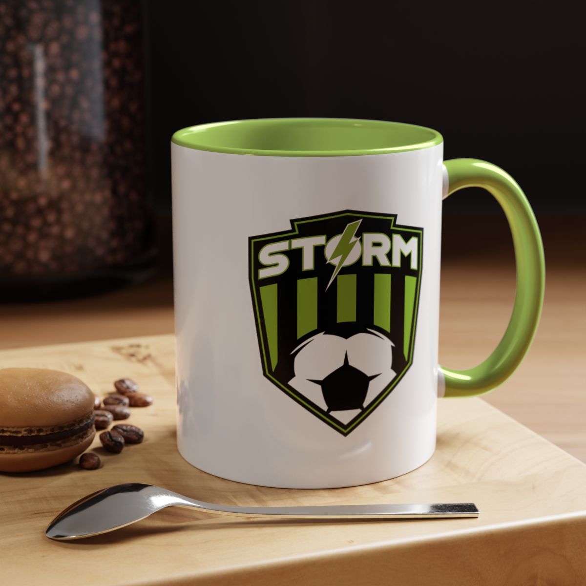 Milan Storm Soccer Shield Accent Mug