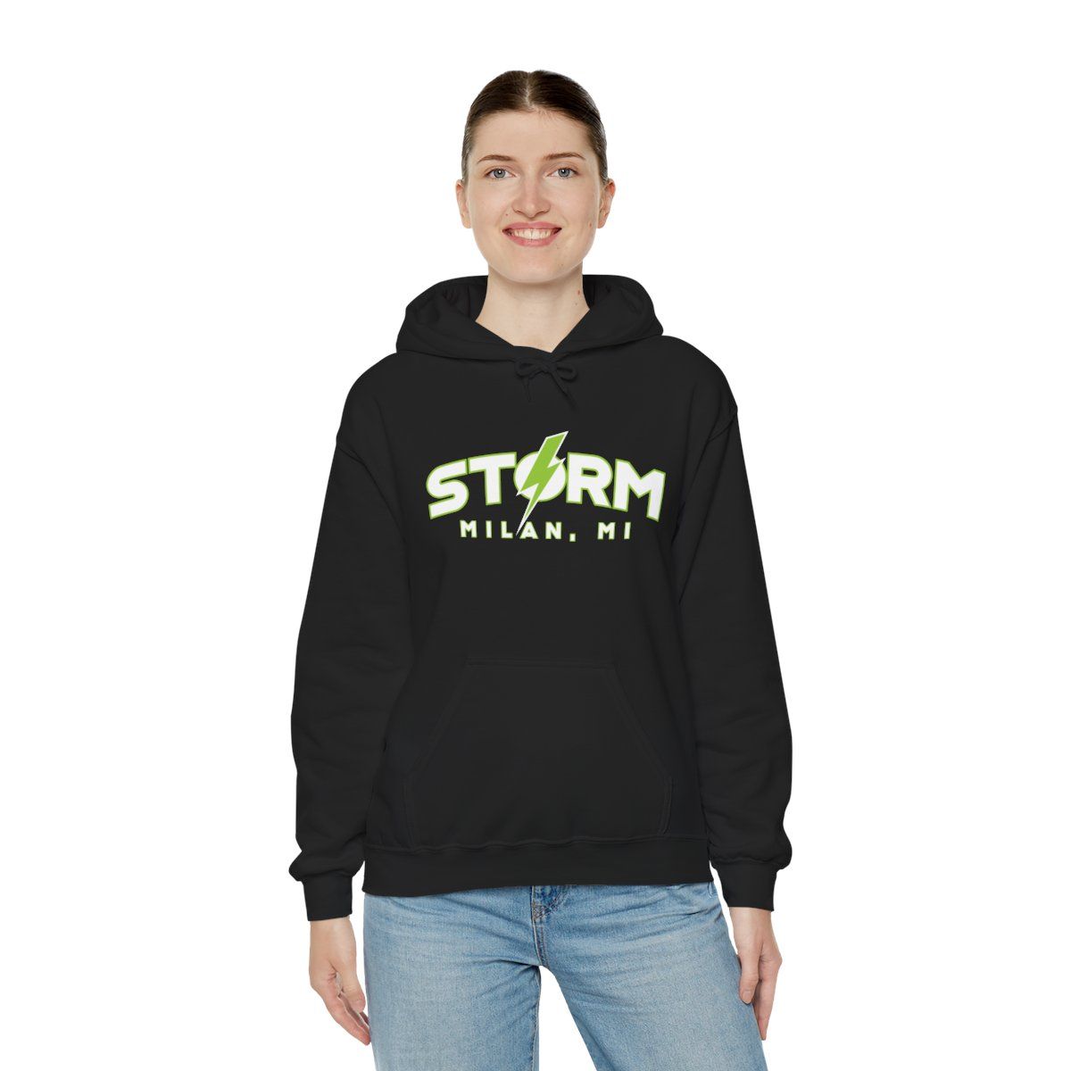 Milan Storm Soccer Text Hoodie