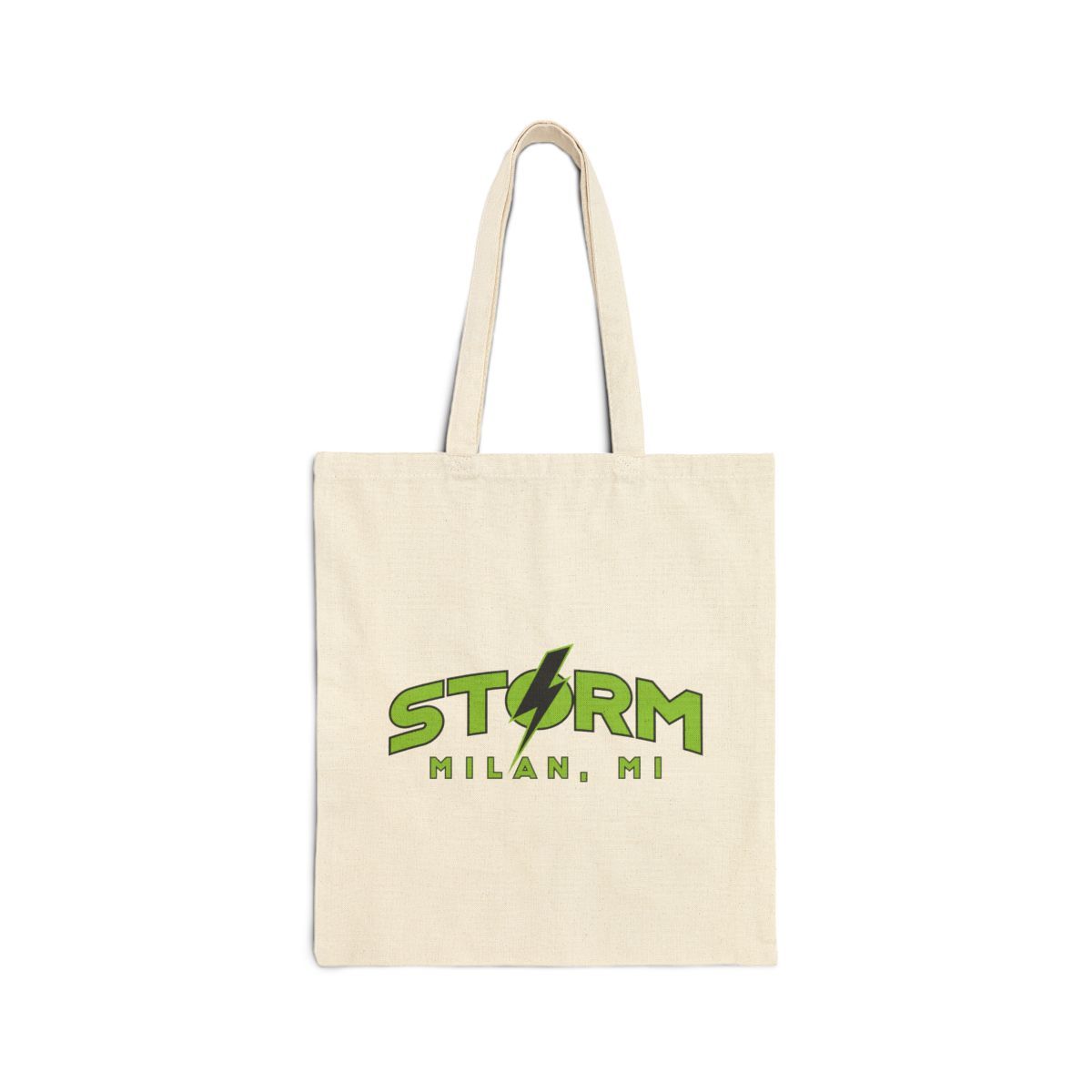 Milan Storm Soccer Text Canvas Tote Bag