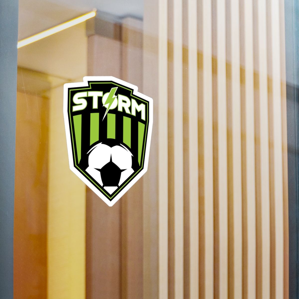 Milan Storm Soccer Shield Decal