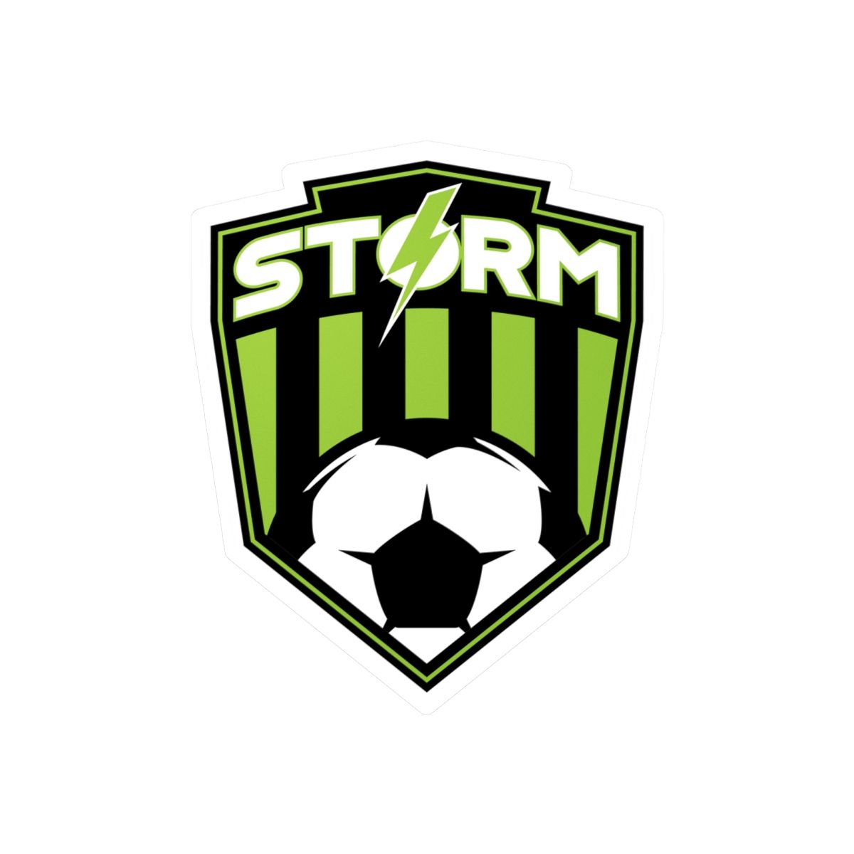 Milan Storm Soccer Shield Decal