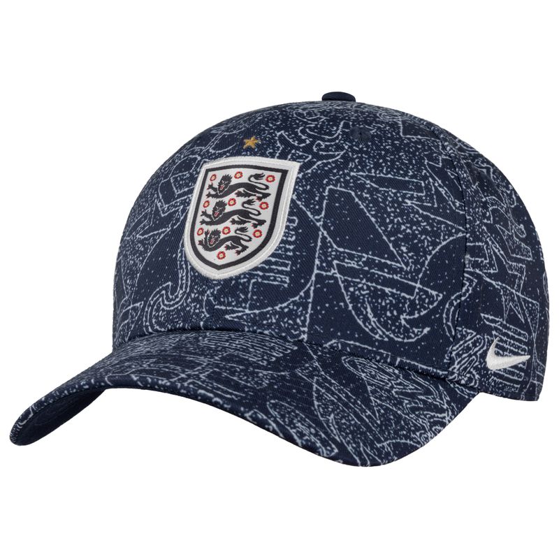 ENGLAND RISE STRUCTURED ADJUSTABLE CAP (BLUE/WHITE)