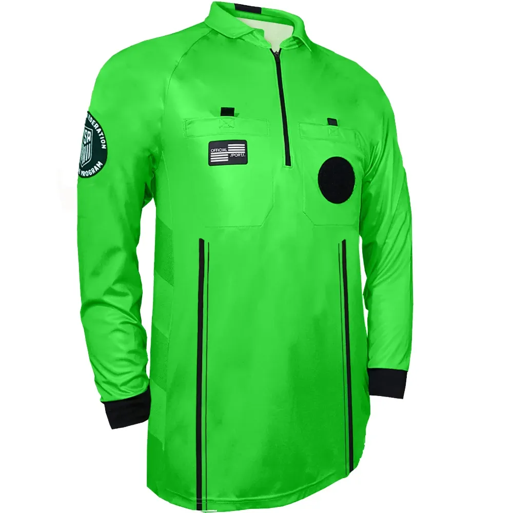 USSF PRO LS REFEREE JERSEY (GREEN)