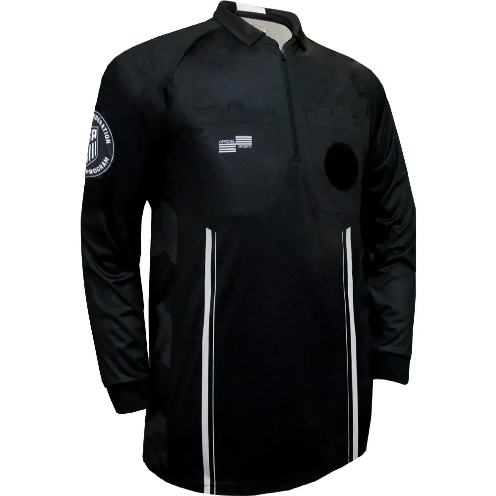 USSF PRO LS REFEREE JERSEY (BLACK)